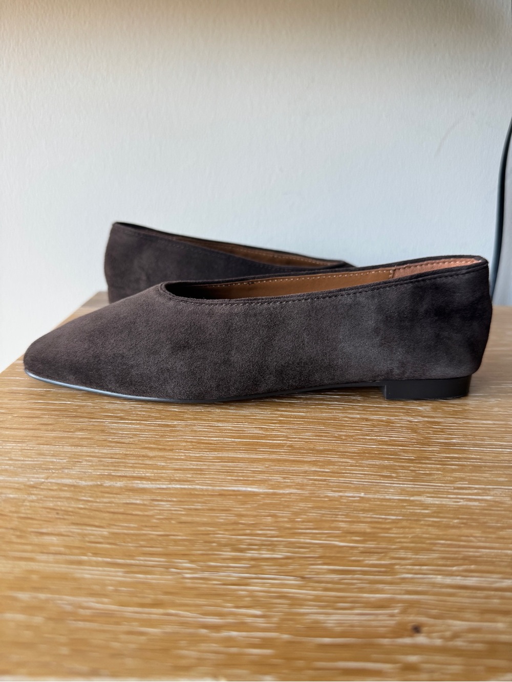 MADEWELL Women's The Mylie Ballet Flat in Dark Carob Suede Size 6.5 🚨SEE NOTES - Picture 8 of 16